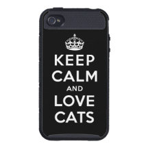 Keep Calm and Love Cats iPhone 4/4S Cover