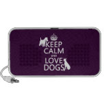 Keep Calm and Love Dogs - all colors Mini Speakers