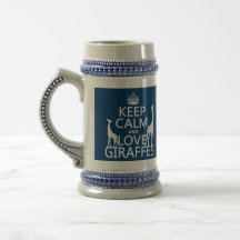 Keep Calm and Love Giraffes - all colours Mugs