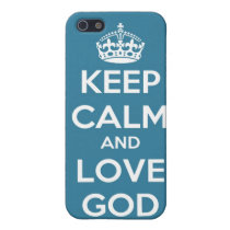 Keep calm and love God iphone 5 case