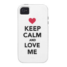 Keep calm and Love me iPhone 4 Cover