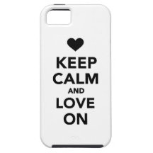 Keep calm and Love on iPhone 5 Case