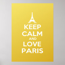 Keep Calm and Love Paris Posters