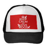 Keep Calm and Love 'Roos (kangaroo)  - all colors Trucker Hat