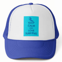 Keep Calm and Love Surfing gift selections Mesh Hat