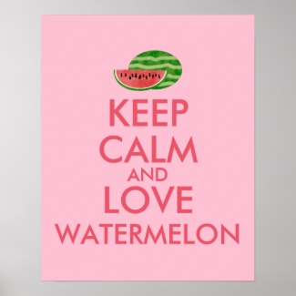 Keep Calm and Love Watermelon Customizable Gift