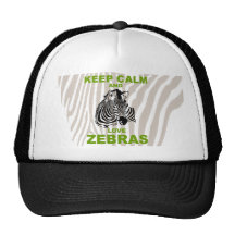 Keep Calm and Love Zebras unique design Trucker Hat