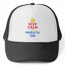 KEEP CALM and MARATH ON Hat