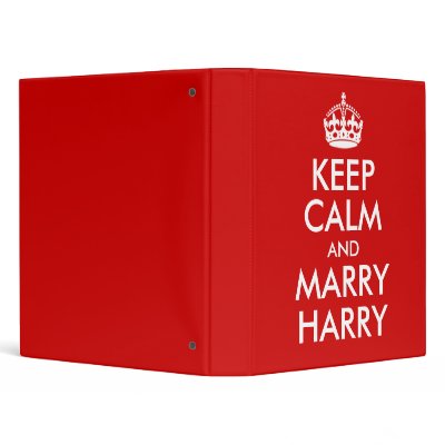 Keep Calm and Marry Harry Avery Binder