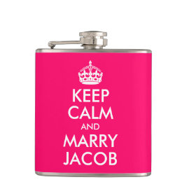 Keep Calm and Marry Jacob Flasks