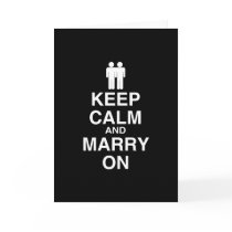 Keep Calm and Marry On Gay Greeting Cards