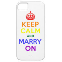 Keep Calm and Marry On iPhone 5 Cases