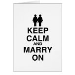 KEEP CALM AND MARRY ON (LES cards