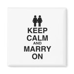 KEEP CALM AND MARRY ON (LES magnets