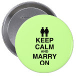 KEEP CALM AND MARRY ON (LES buttons