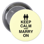 KEEP CALM AND MARRY ON (LES buttons