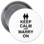 KEEP CALM AND MARRY ON (LES buttons