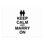 KEEP CALM AND MARRY ON (LES postcards