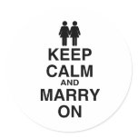 KEEP CALM AND MARRY ON (LES stickers