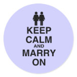 KEEP CALM AND MARRY ON (LES stickers