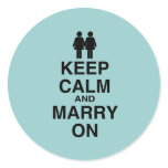KEEP CALM AND MARRY ON (LES stickers