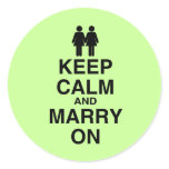 KEEP CALM AND MARRY ON (LES stickers