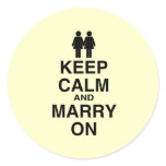 KEEP CALM AND MARRY ON (LES stickers