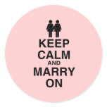KEEP CALM AND MARRY ON (LES stickers