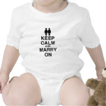 KEEP CALM AND MARRY ON (LES t-shirts