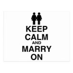 Keep Calm and Marry On - Post Card