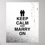 Keep Calm and Marry On- Print