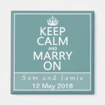 Keep Calm and Marry On Refrigerator Magnets