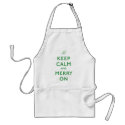 Keep Calm and Merry On Apron