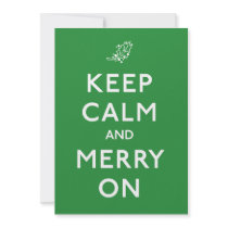 Keep Calm and Merry On invitations