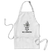 Keep Calm and Mix a Martini Apron by alamodestuff Keep Calm and Mix a Martini Apron