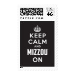 Keep Calm and Mizzou on - White Stamps