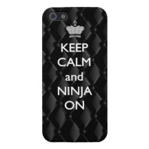 Keep Calm and Ninja On Iphone 5 Cover