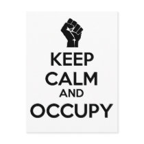 Keep Calm and Occupy Postcards