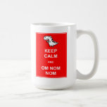 Keep Calm and Om Nom Nom Dinosaur Mug