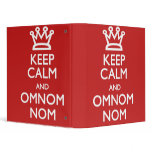 Keep Calm and Omnom Cook Book Binder