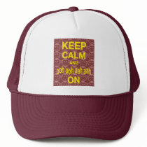 Keep Calm and Ooh Ooh Aah Aah On Monkey Art Print Trucker Hat