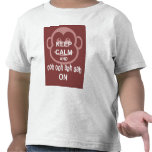 Keep Calm and Ooh Ooh Aah Aah On Monkey Print t-shirts
