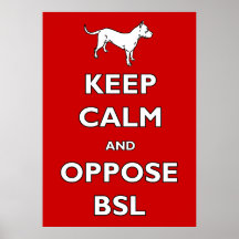 Keep calm and oppose BSL Print
