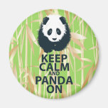 Keep Calm and Panda On Original Design Print Gift Refrigerator Magnets