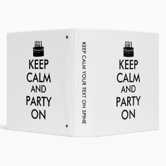 Keep Calm and Party On Cake Customizable