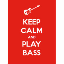 Keep Calm and Play Bass Photo Cut Outs