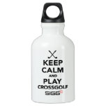 Keep calm and play Crossgolf Water Bottle