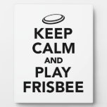 Keep calm and play Frisbee Plaque