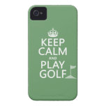 Keep Calm and Play Golf - all colors Case-Mate iPhone 4 Case