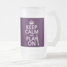 Keep Calm and Play On (clarinet) (any color) Mugs